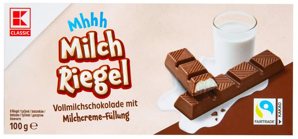 Bild 1 von K-CLASSIC Schoko-Riegel, 200-g-Packg.