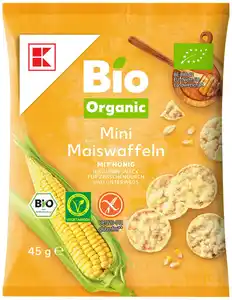 K-BIO ORGANIC Bio-Mini-Maiswaffeln oder -Reiswaffeln, 45-g-Packg.