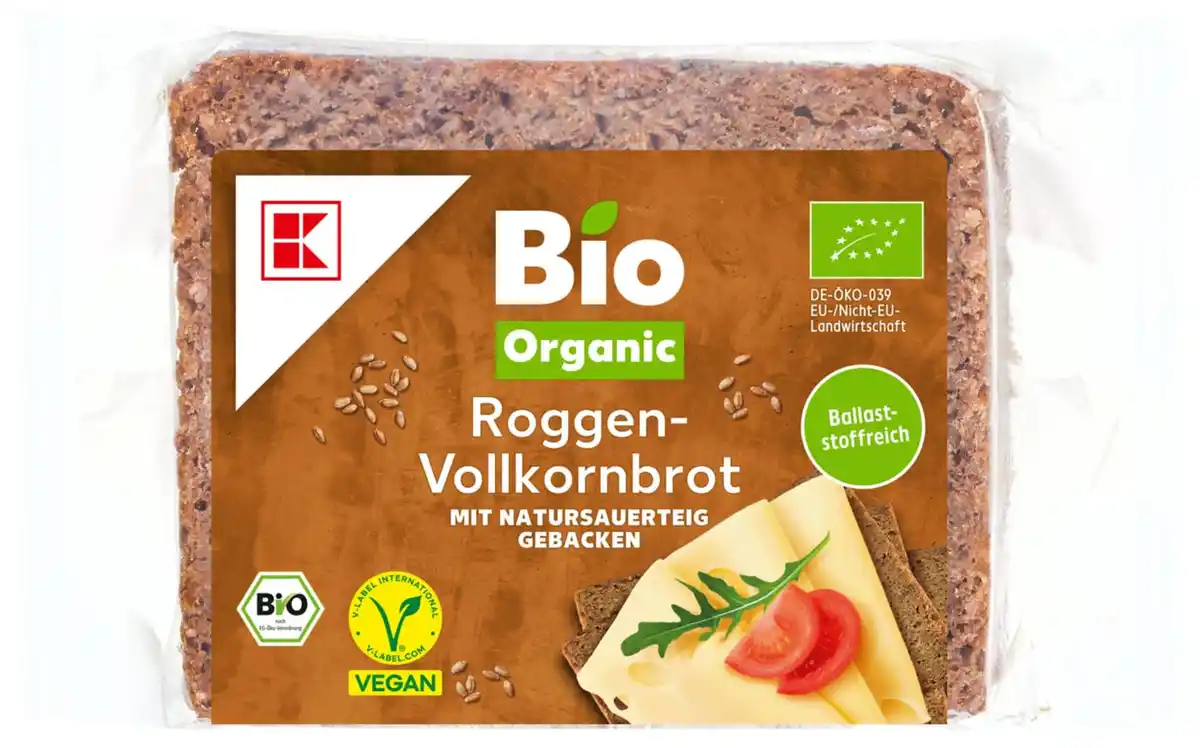 Bild 1 von K-BIO ORGANIC Bio-Roggen-Vollkornbrot, 500-g-Packg.