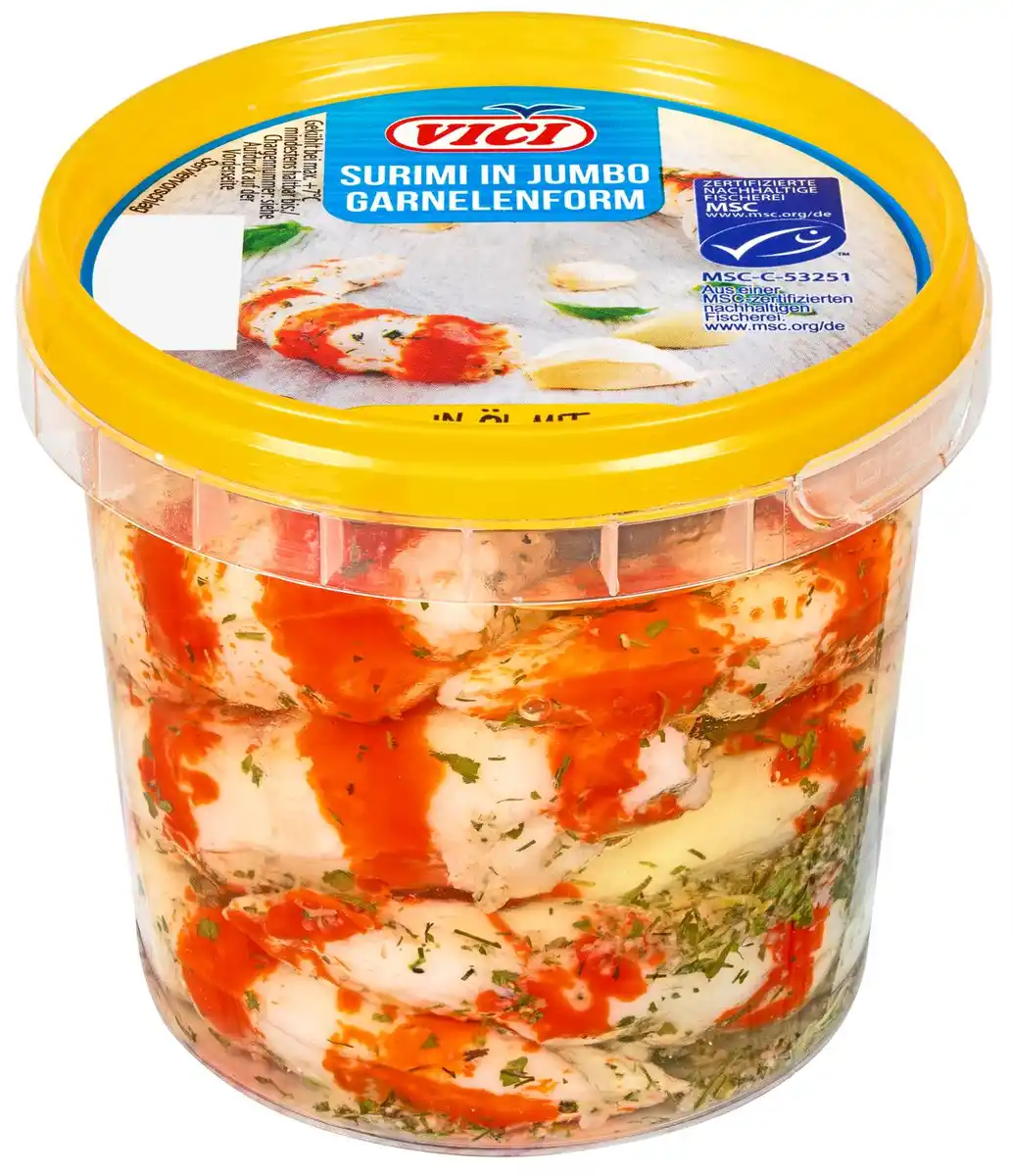 Bild 1 von VICI Surimi in Jumbo-Garnelenform, 320-g-Becher