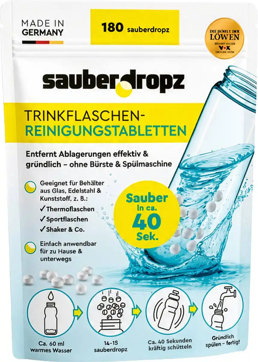 Bild 1 von SAUBERDROPZ Trinkflaschen-Reinigung