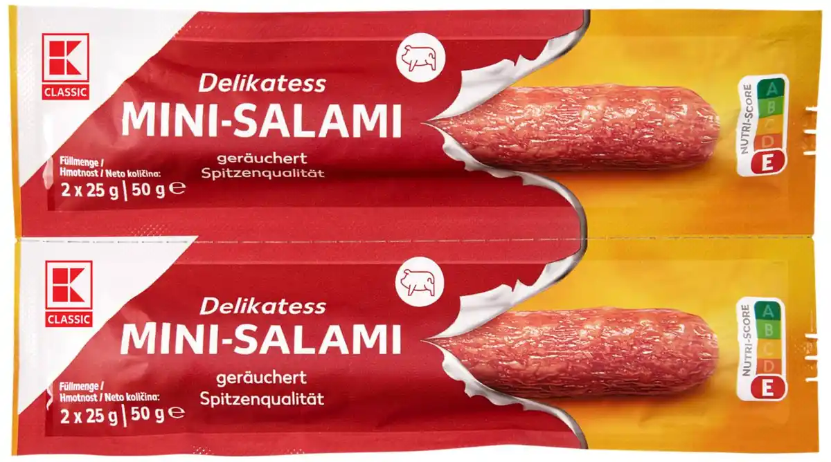 Bild 1 von K-CLASSIC Mini-Salami oder Mini- Geflügel-Salami, 2 St. = 50-g-Packg.