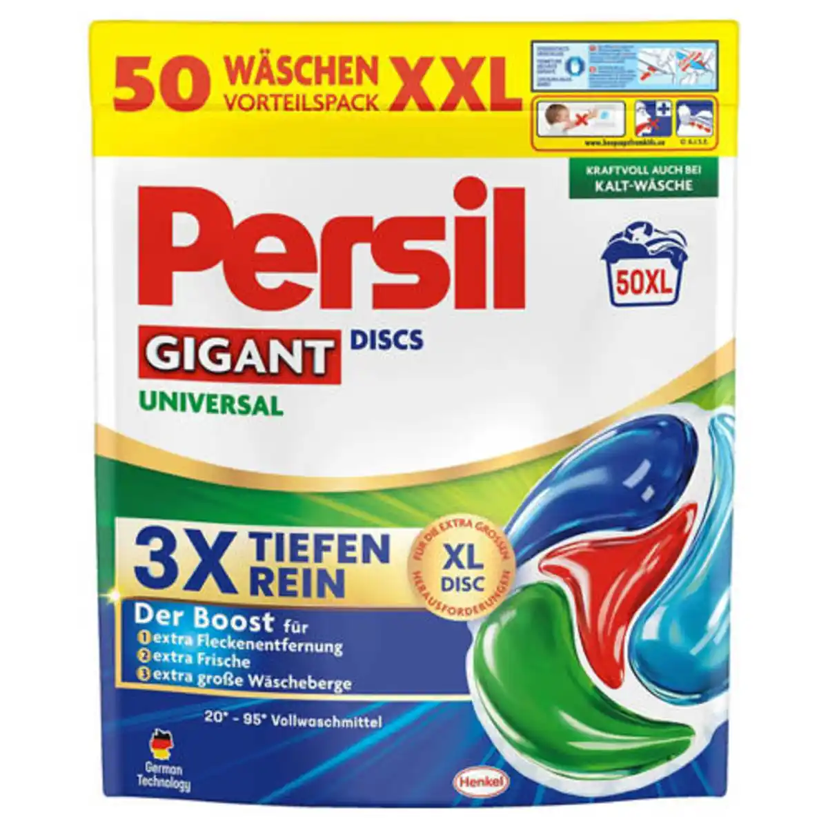 Bild 1 von PERSIL Discs, Pulver oder Gel, Gigant Universal 50 WL