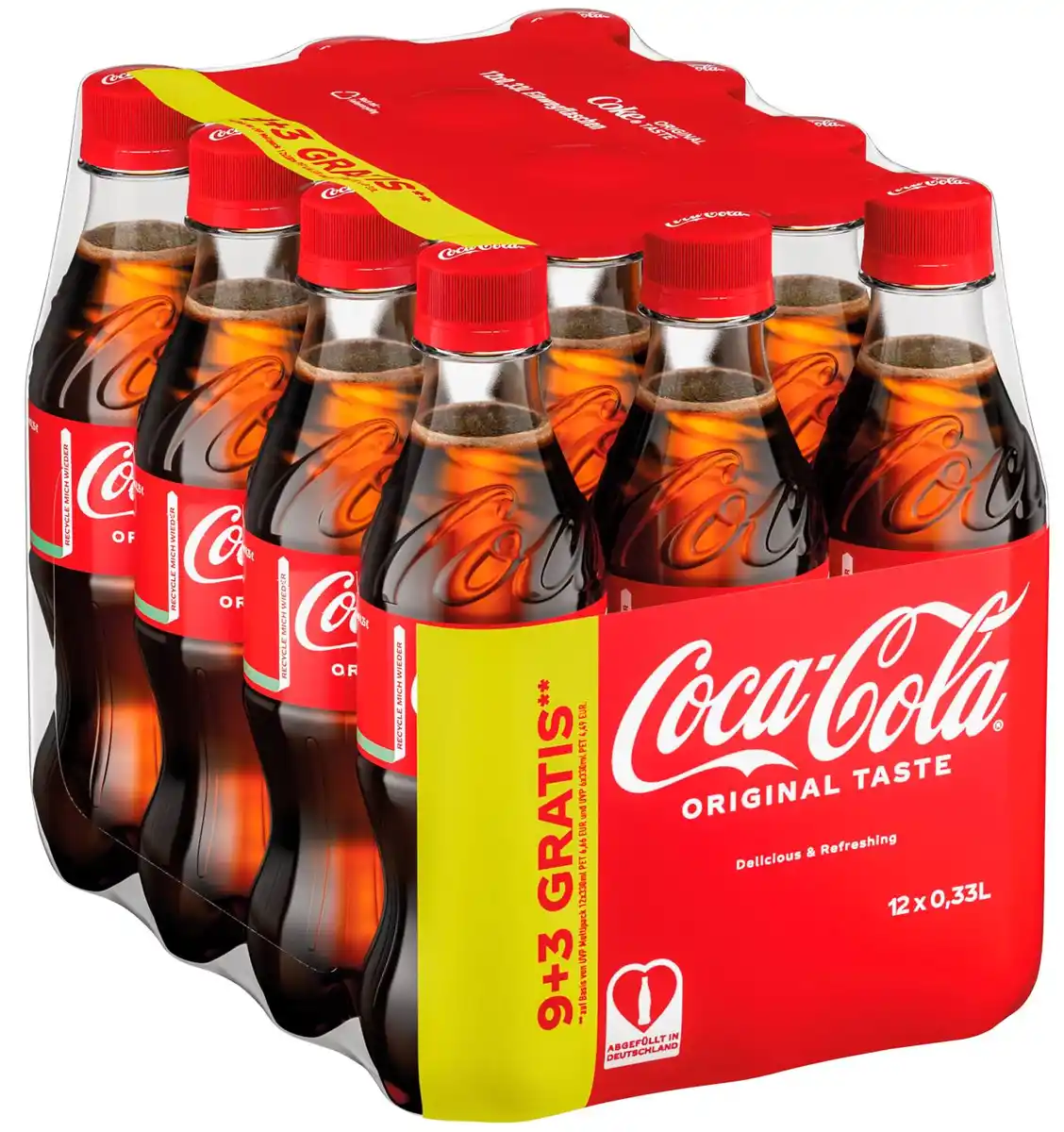 Bild 1 von COCA-COLA Original oder Zero, 12 x 0,33-l-PET-Fl.