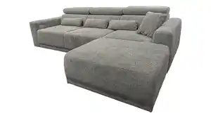 Ecksofa grau elektrisch ausfahrbar 285 cm - OT rechts - CASSIO