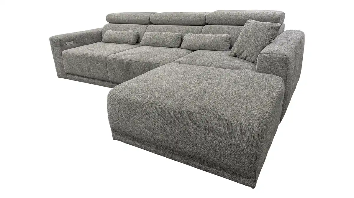 Bild 1 von Ecksofa grau elektrisch ausfahrbar 285 cm - OT rechts - CASSIO