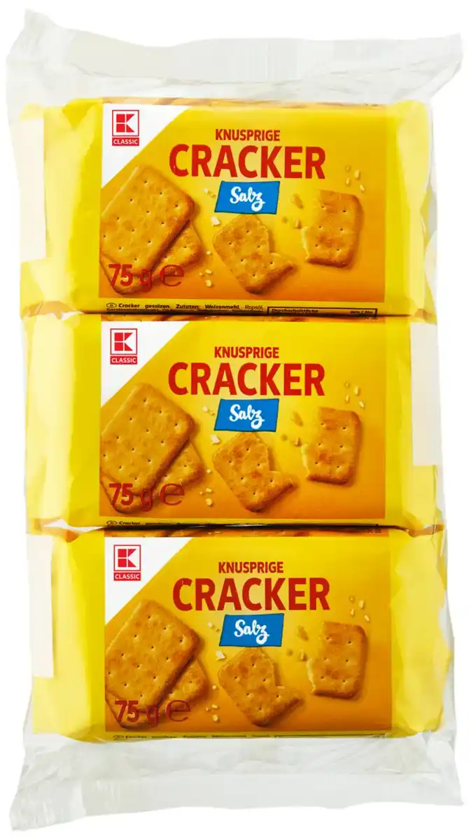 Bild 1 von K-CLASSIC Cracker, 3 x 75-g-Packg.