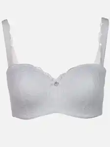 Damen Schalen-BH mit Spitze Weiß