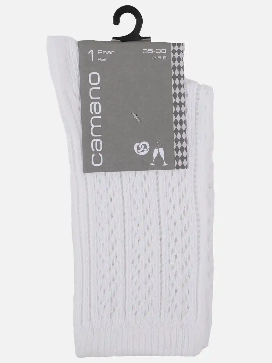 Bild 2 von Damen Socken mit Lochmuster Weiß