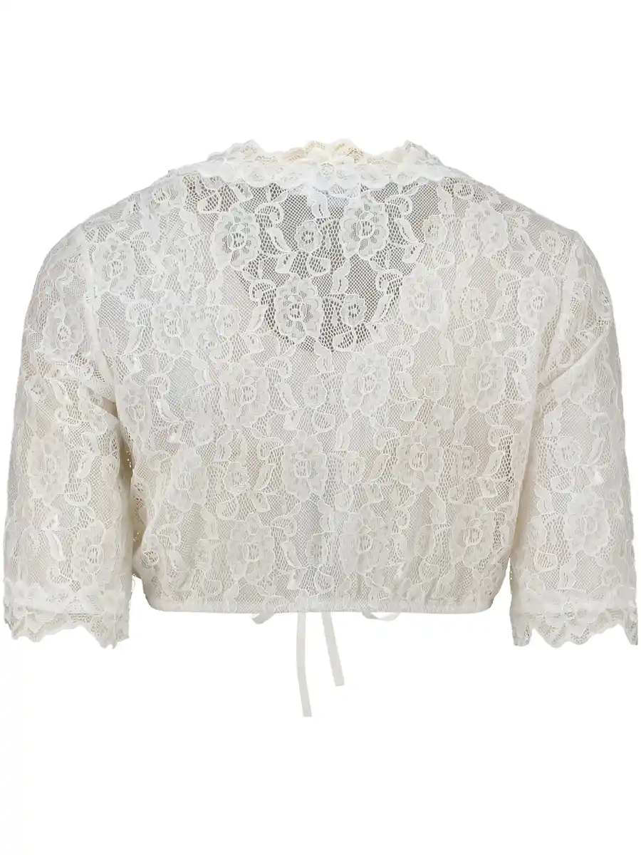 Bild 2 von Damen Dirndlbluse aus Spitze Weiß