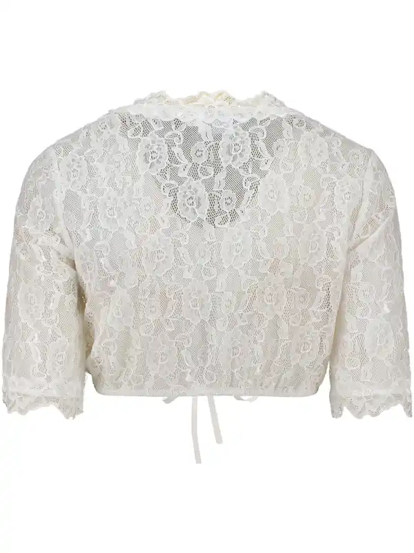 Bild 2 von Damen Dirndlbluse aus Spitze Weiß