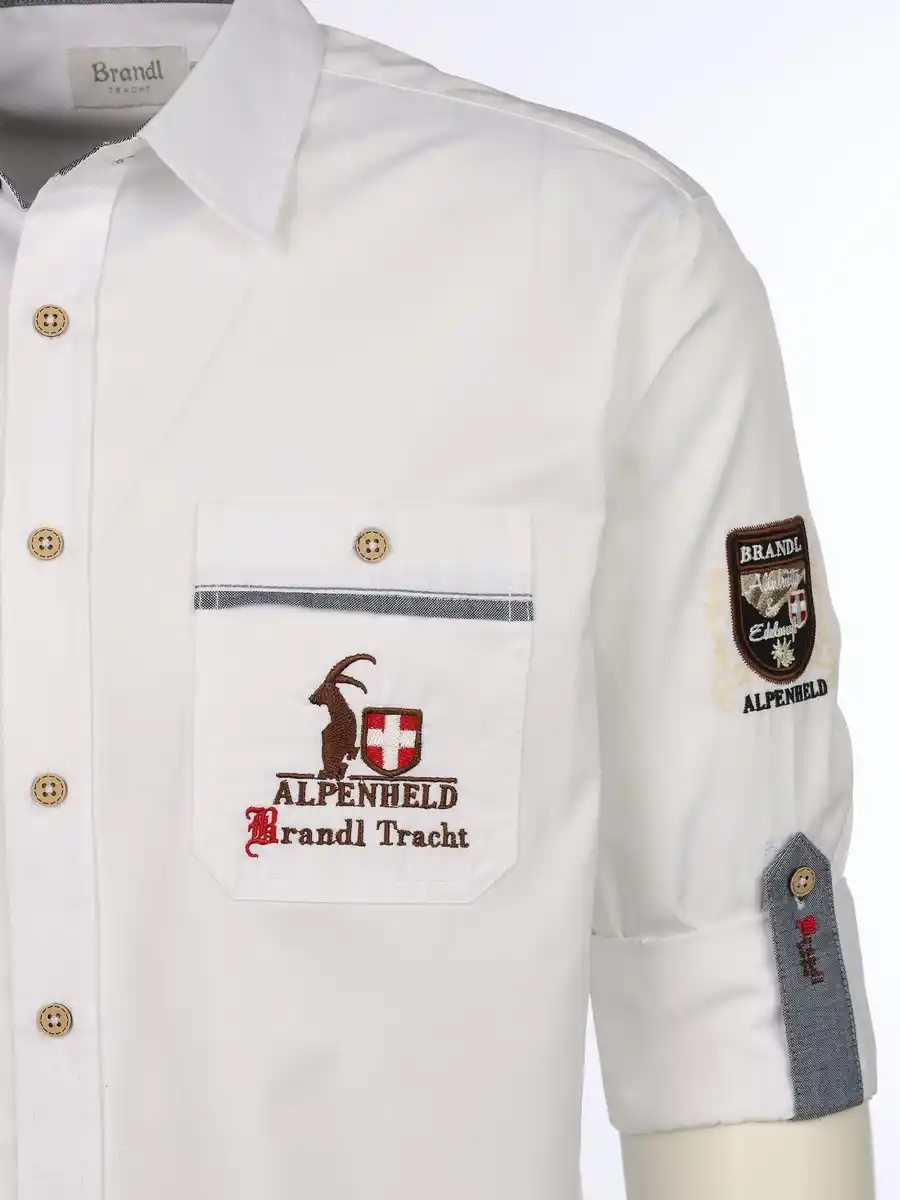 Bild 3 von Herren Trachtenhemd Weiß