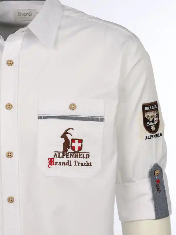 Bild 3 von Herren Trachtenhemd Weiß