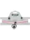 Bild 1 von Trachten Choker mit Herzanhänger und zwei passenden Ohrsteckern Rosa