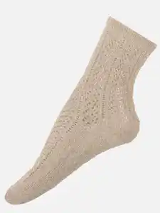 Damen Wiesn-Socken mit Glitzerfäden Weiß