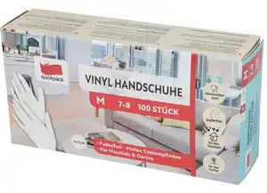 Quickpack Vinyl-Einweghandschuhe puderfrei