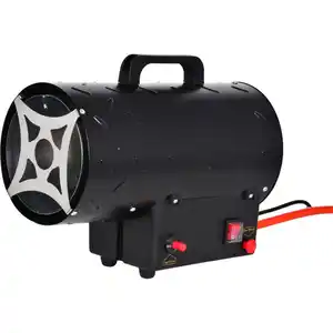 FIREFIX Gas-Heizgebläse BoostLine 15 kW Edelstahl schwarz