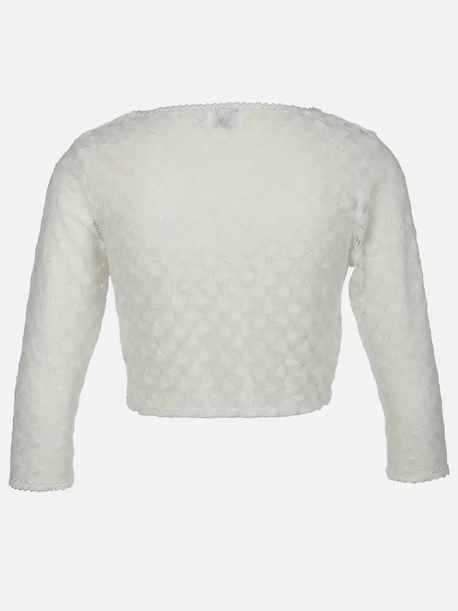 Bild 2 von Damen Dirndlbluse mit toller Spitze Weiß