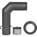 Bild 1 von Rauchrohranschluss-Set Ø 150 mm 3-tlg. mit 90° Winkelrohr