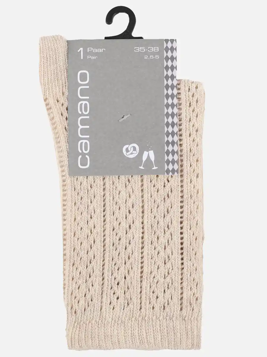 Bild 2 von Damen Socken mit Lochmuster Weiß