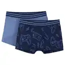 Bild 1 von L&D Kinder Unterwäsche, 2er-Pack, Marineblau/Blau, 122/128