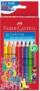 FABER-CASTELL Buntstifte 8+2Gratis Jumbo Grip, 1 Stk