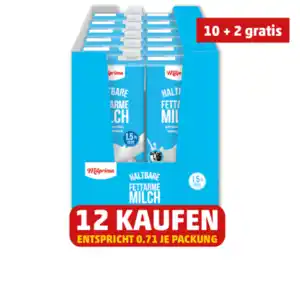 MILPRIMA Haltbare fettarme Milch*