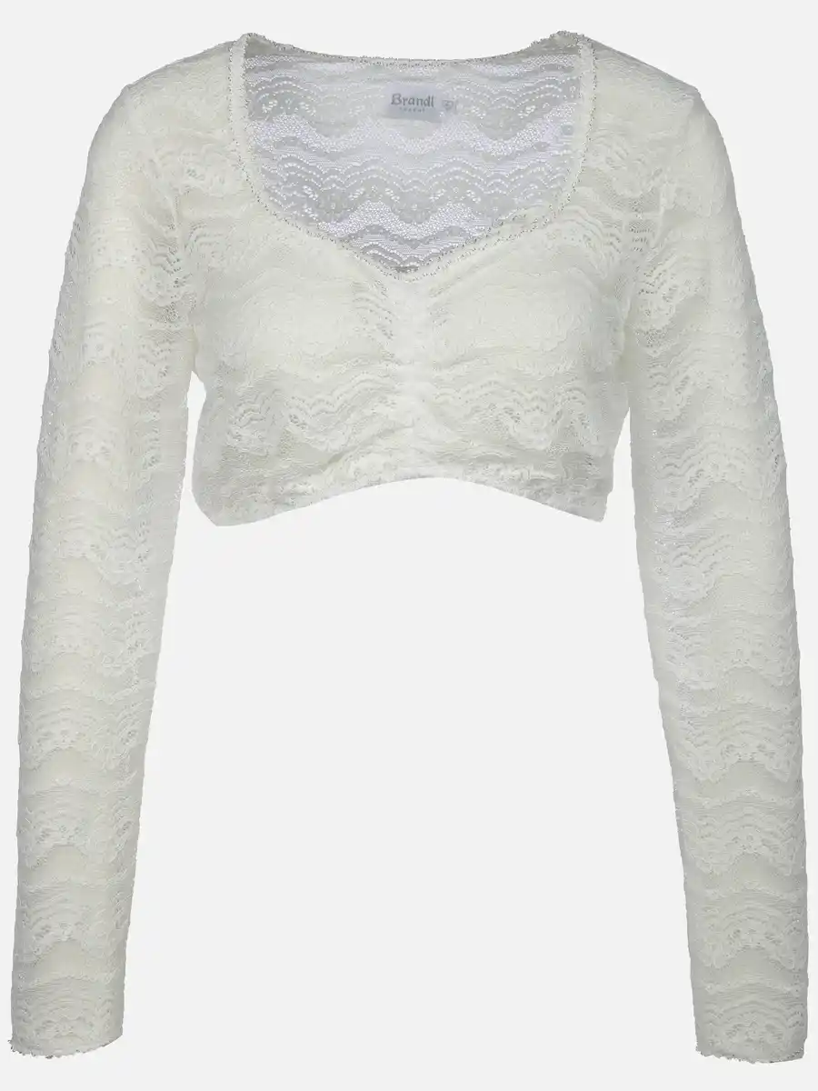 Bild 1 von Damen Dirndlbluse mit weicher Spitze Weiß