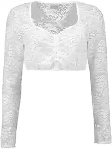 Damen Dirndlbluse Weiß