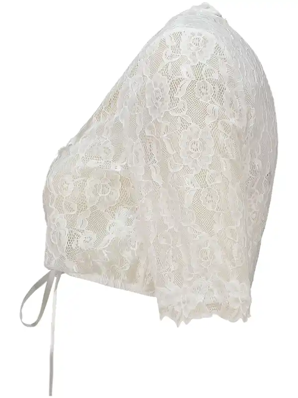 Bild 3 von Damen Dirndlbluse aus Spitze Weiß