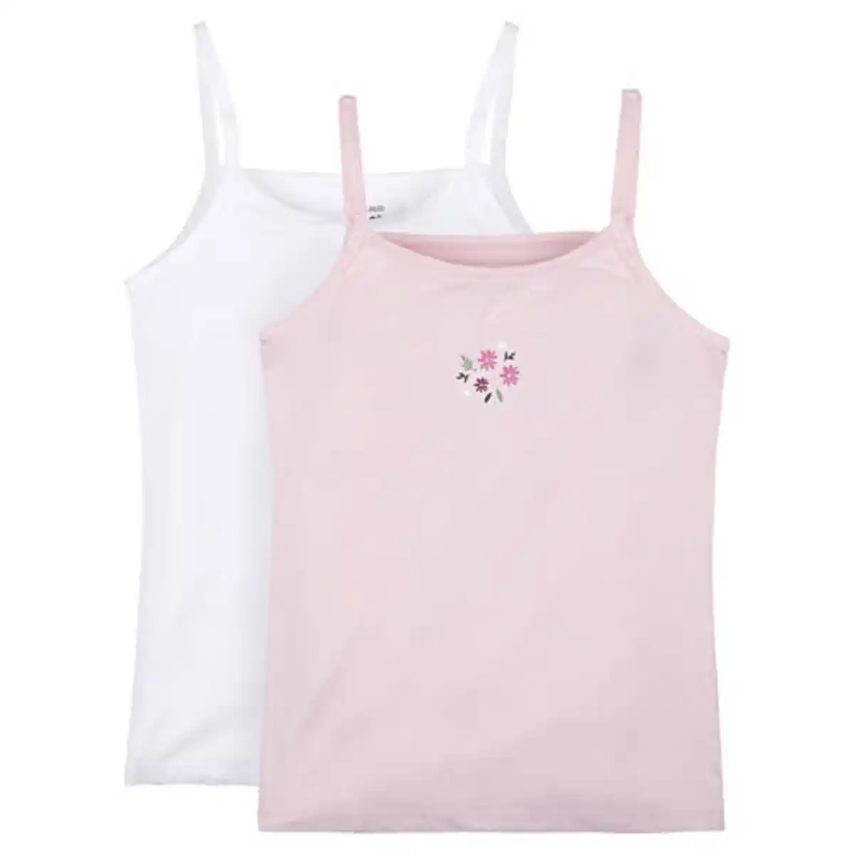 Bild 1 von L&D Kinder Unterwäsche, 2er-Pack, Weiß/Pink, 122/128