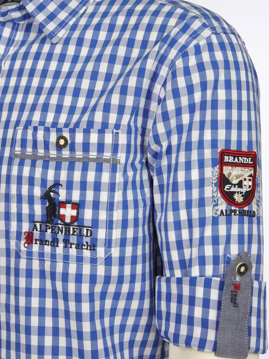 Bild 3 von Herren Trachtenhemd Blau
