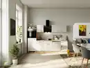 Bild 1 von Küchenzeile Valero 280 x 200 x 60 cm Weiß Hochglanz/Sonoma Eiche Nachbildung