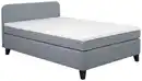 Bild 1 von Boxspringbett Wien Stoff Grau 140x200cm