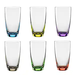 Longdrinkgläser Viva Colori 6er Set 350 ml mehrfarbig Kristallglas