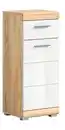 Bild 1 von Unterschrank Lambada 37x88x31 cm Eiche hell Sonoma / weiß Hochglanz