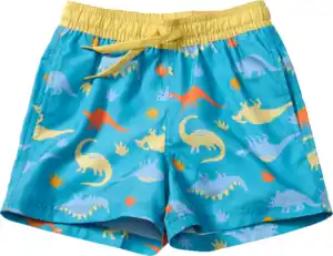 PUSBLU Badehose mit Dino-Muster, blau, Gr. 110/116, 1 St