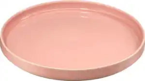 dm home Speiseteller aus Steinzeug, rosa (26x3 cm), 1 St