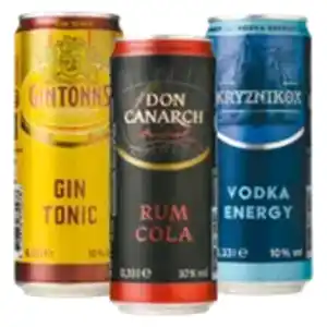 DON CANARCH, GINTONNS oder KRYZNIKOX Mixgetränk