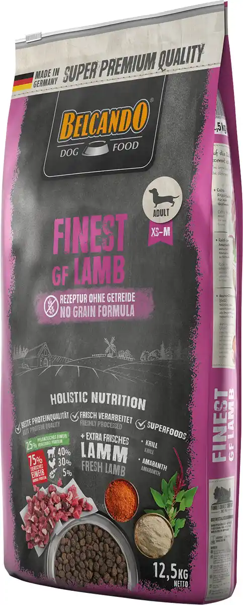 Bild 1 von Belcando Finest GF Hundetrockenfutter Adult Medium 12,5 kg Lamm
