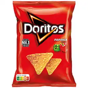 Maischips "Doritos" Paprika mit Paprikageschmack