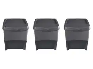 W5 Abfalleimer-Set, 3 Stück