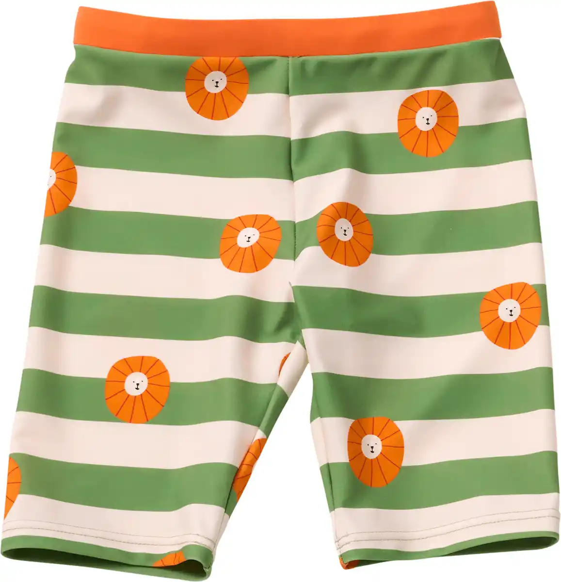 Bild 1 von PUSBLU UV Badehose mit Löwen-Muster, grün & orange, Gr. 110/116, 1 St