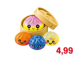 Mystery Squishy Dumpling im Korb
