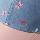 Bild 3 von ALANA Basecap mit Schmetterlings-Muster, blau + rosa, Gr. 52/53, 1 St