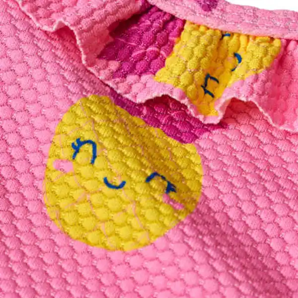 Bild 3 von PUSBLU Badeanzug mit Ananas-Muster, rosa, Gr. 110/116, 1 St
