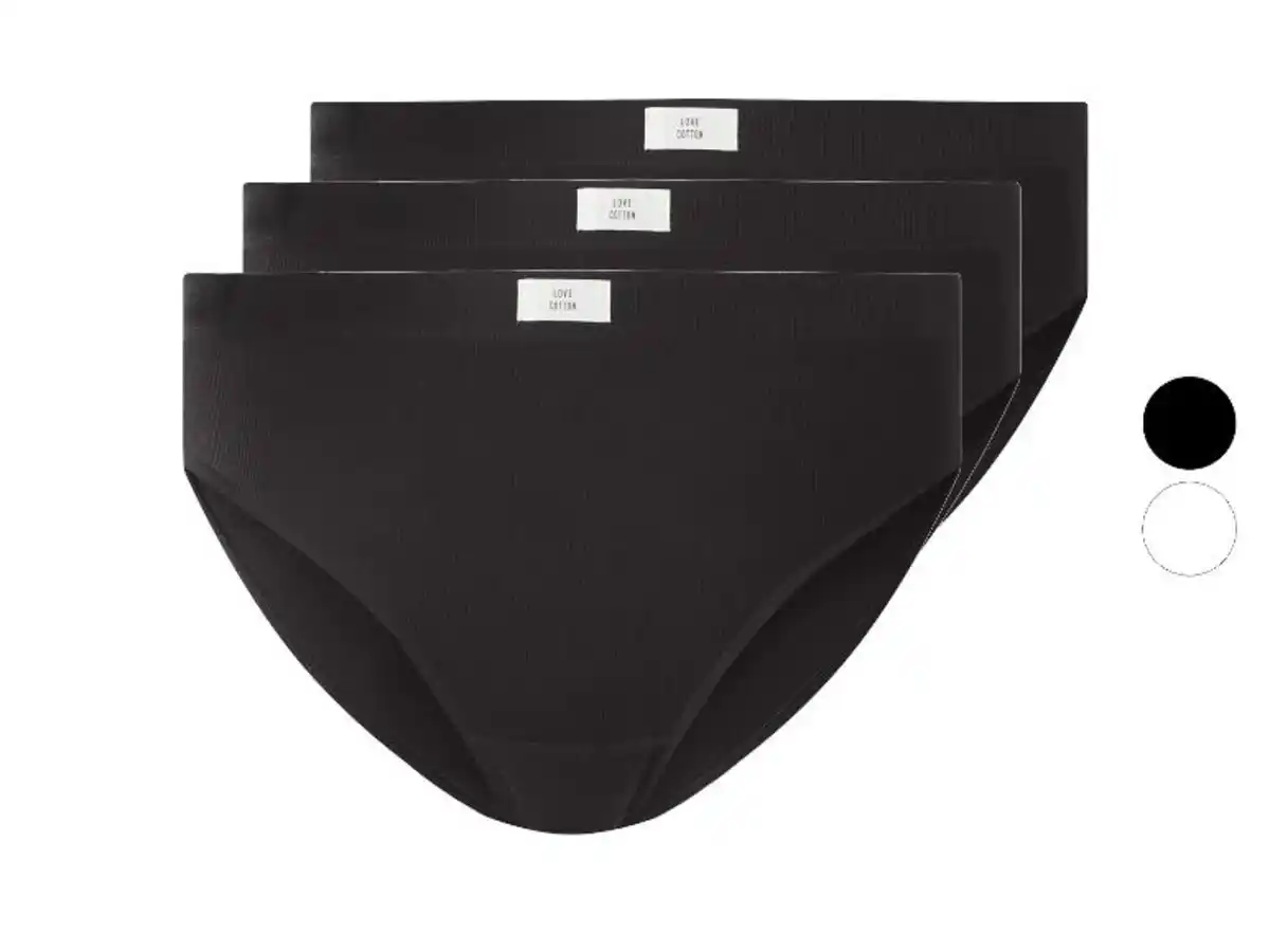 Bild 3 von ESMARA® Damen Gerippte Slips, 3 Stück