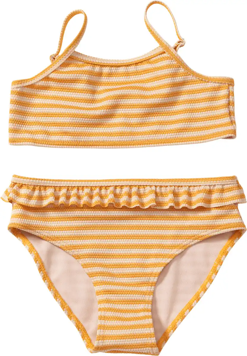 Bild 1 von PUSBLU Bikini mit Rüschen, gelb, Gr. 110/116, 1 St