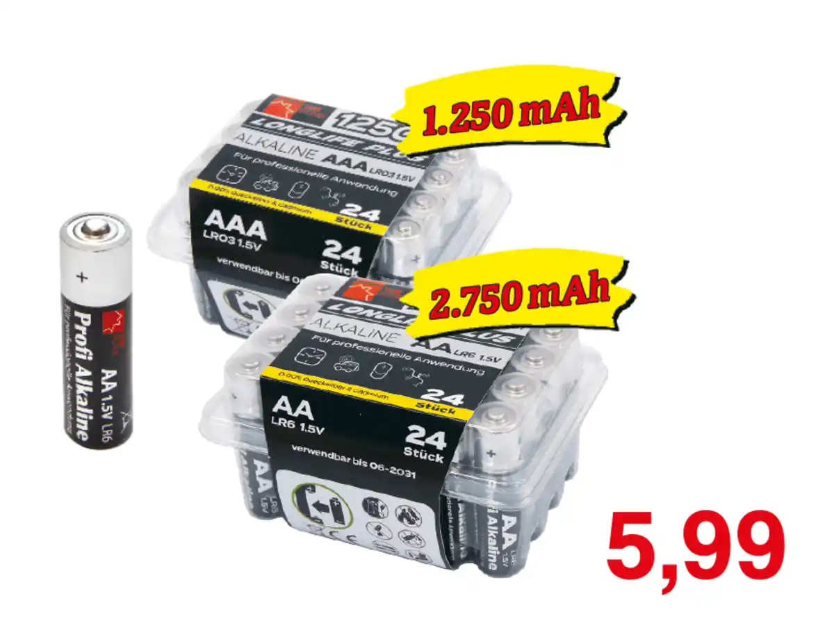 Bild 1 von Alkaline Batterien