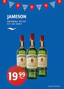 JAMESON Irish Whiskey 40 % Vol.